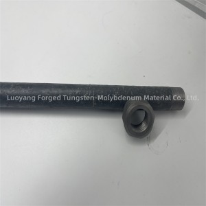 Black Forged Glass Melting Furnace Molybdenum Electrodes