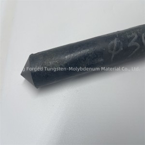 Black Forged Glass Melting Furnace Molybdène Electrodes