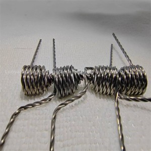 grijaći elementi od upletene žice od volframove niti